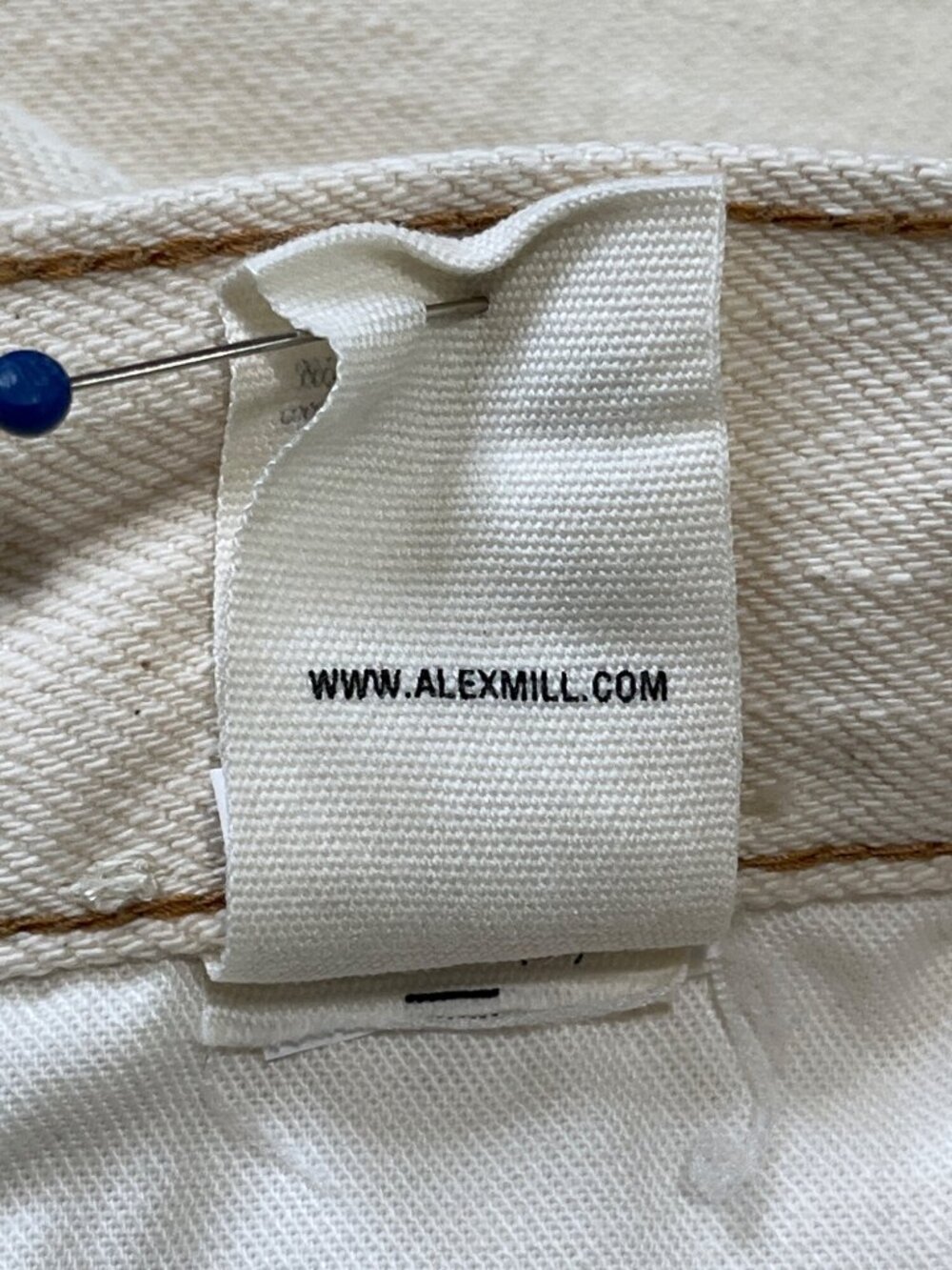 Alex Mill Womens Size 29x30 Bev Jeans Relaxed Straight Button-Fly Ecru Cream USA - Picture 11 of 11